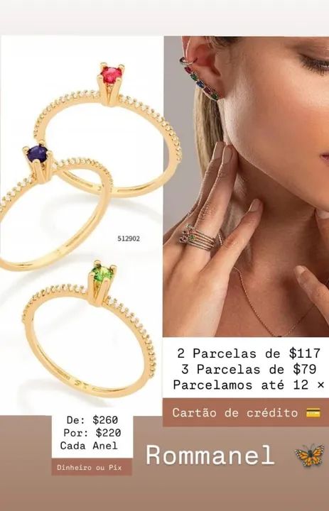 Promoção Anéis Rommanel