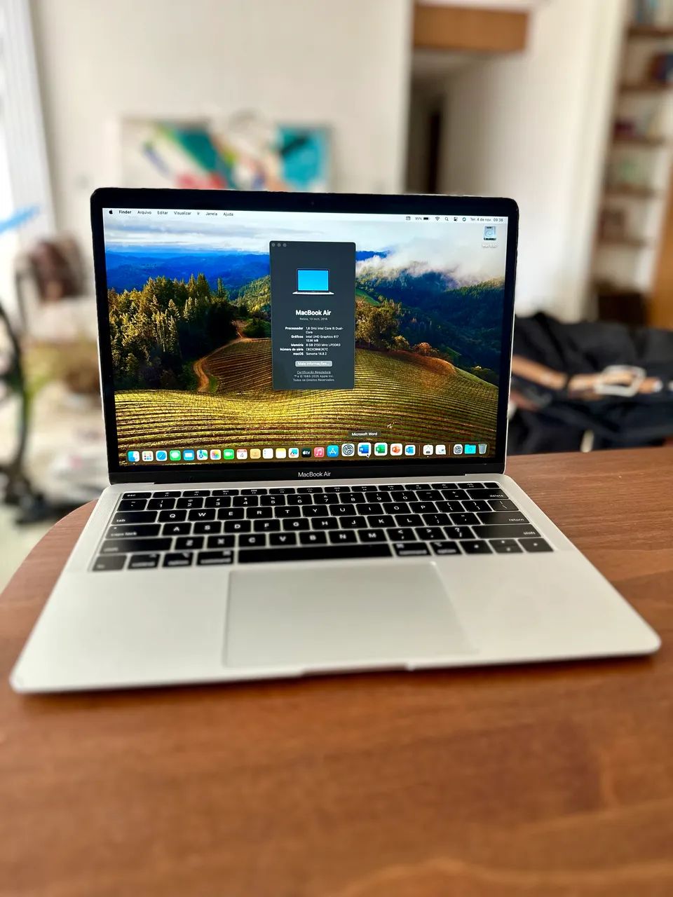 MacBook Air 2019, i5-3.7GHz, 8G, 2.2 Terra de SSD+Sd