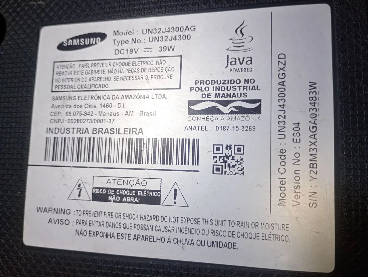 TV Samsung com tela danificada... PARA RETIRAR PEÇAS.  - Foto 6