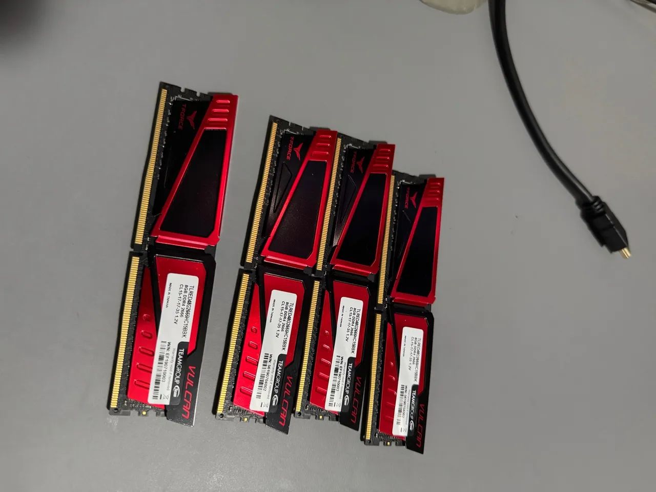 Memória RAM T-Force Vulcan 32GB DDR4 2666MHz Memória RAM