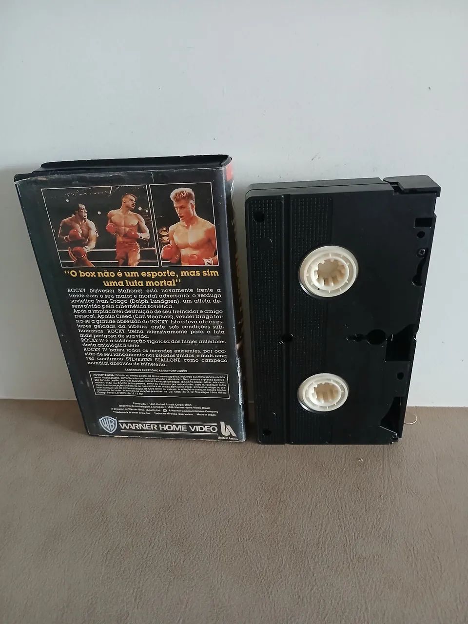 VHS Rocky 4 - Stallone - 1a Tiragem - Raridade - DVD, Blu-Ray e