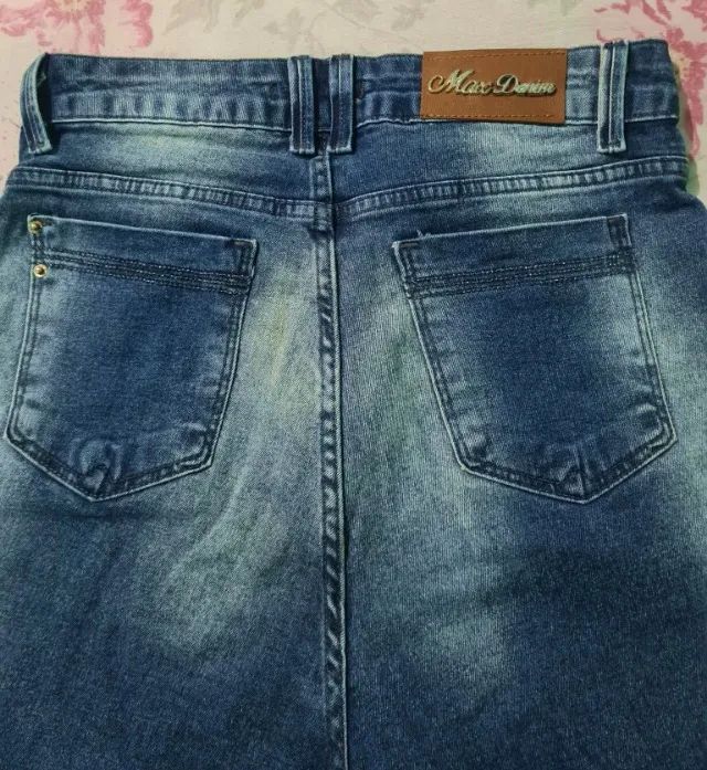 Calça Jeans Max Denin - 38 - Modelo Jeans Lavado - Foto 2