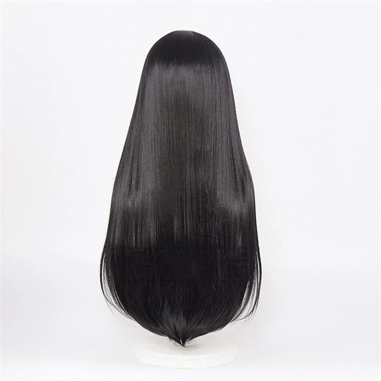 Peruca Nova- Cabelo Preto Longo liso com Franja - Foto 2