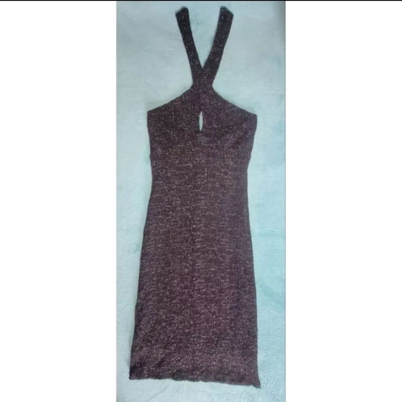 Vestido Preto com Brilho de festa