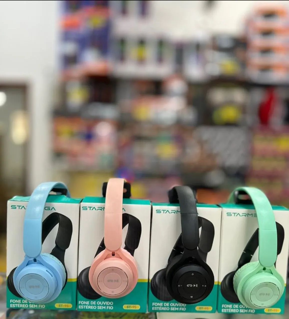 Fones de ouvido sem fio coloridos - Diversas Cores