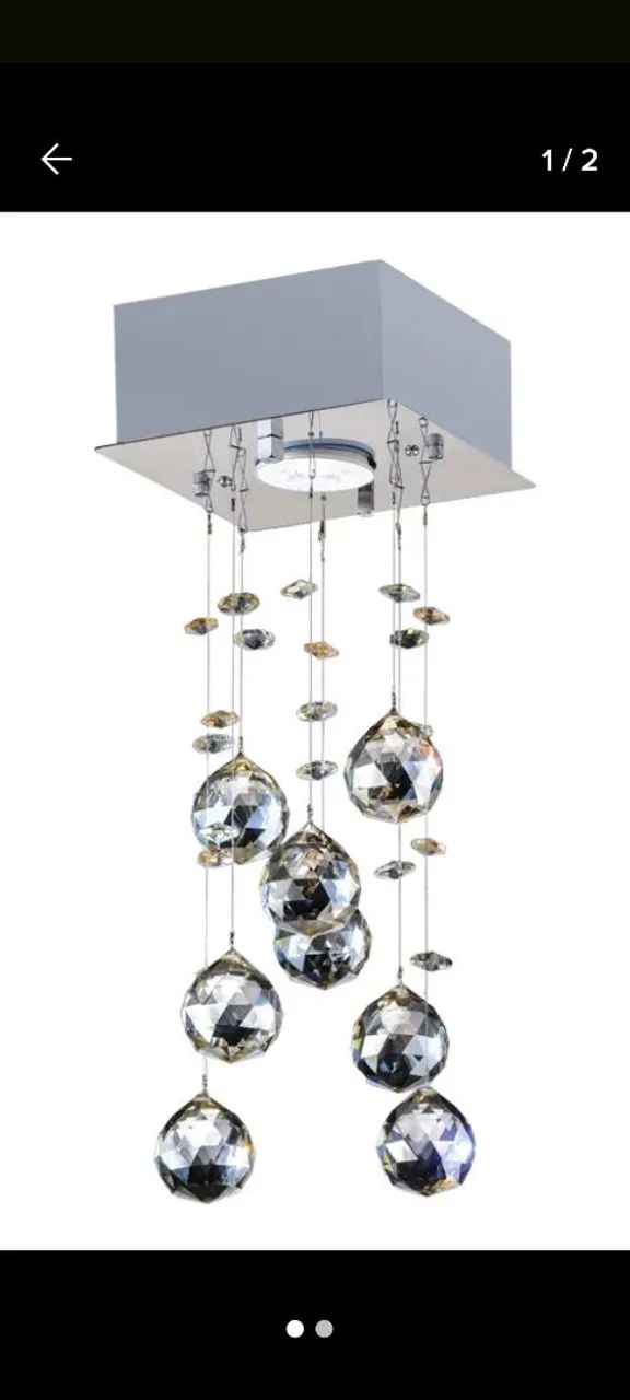 Pendente cristal 8 bolas - Foto 2