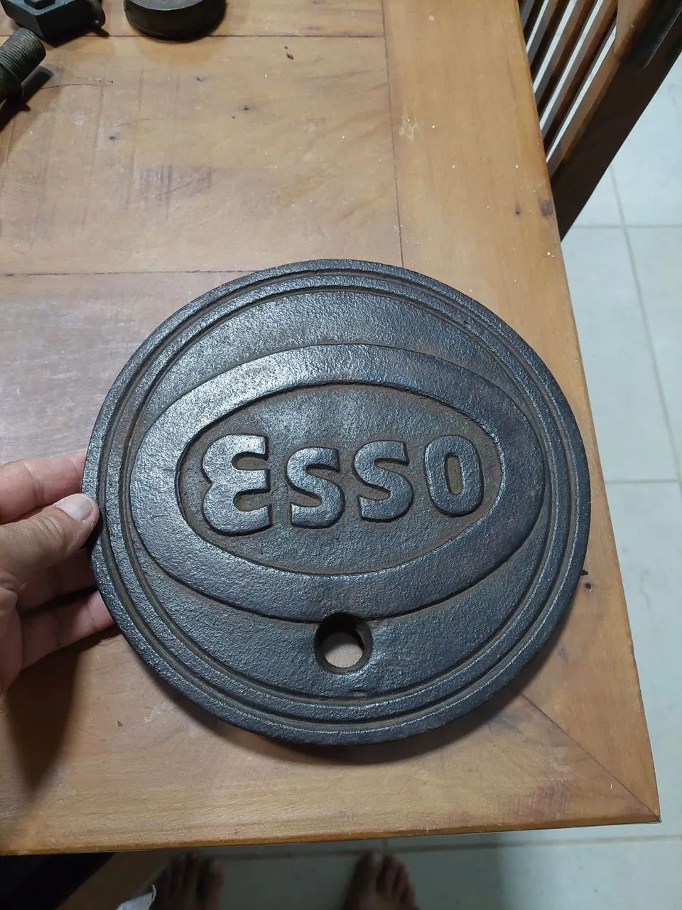 Tampa de ferro fundido raridade 