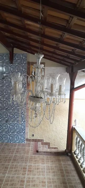 Lustre de Cristal  antigo Candelabro  - Foto 3