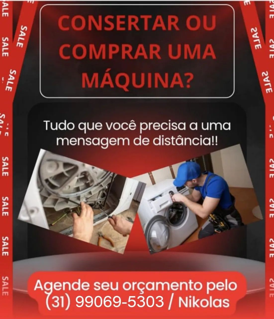 Técnico de máquina de lavar 