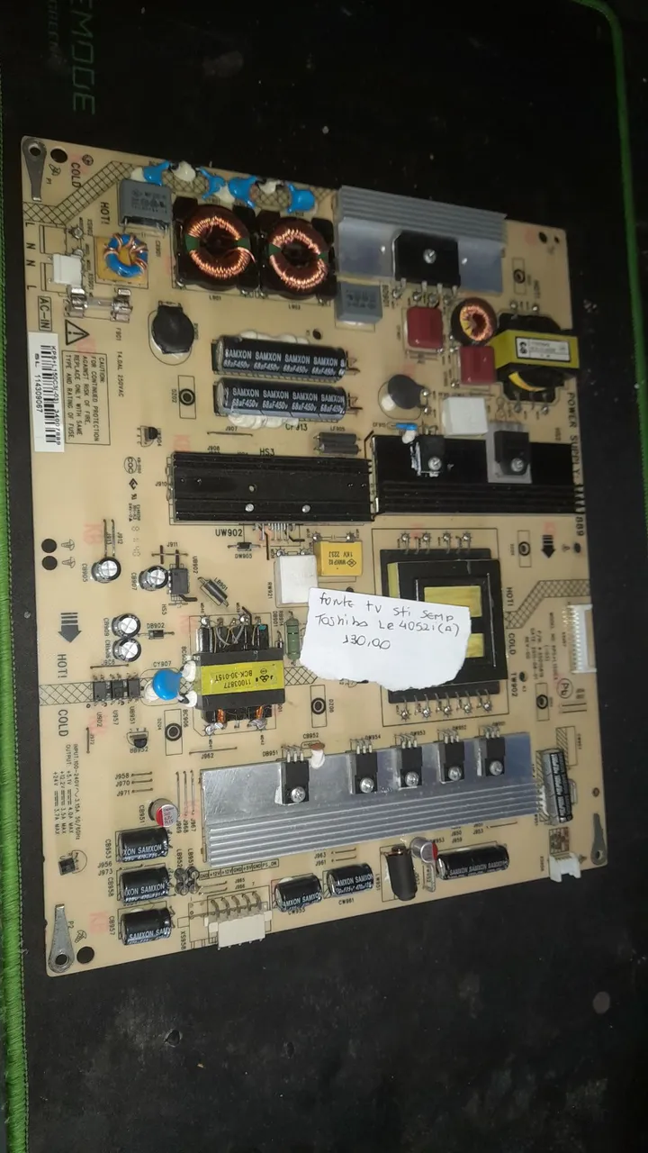 Placa Fonte TV Toshiba Le40521(A) - STI SEMP