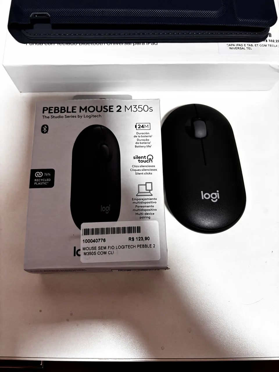 Vendo capa para iPad + mouse sem fio 64307583551235121