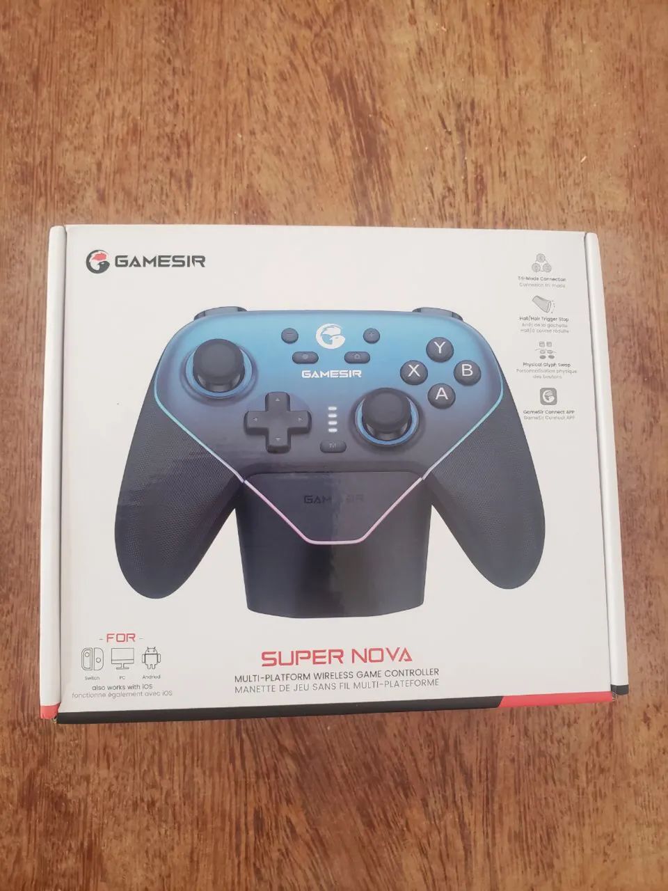 [Novo e lacrado] Controle Gamesir Super Nova - Analógicos Hall Effect - Azul e Petro  - Foto 5