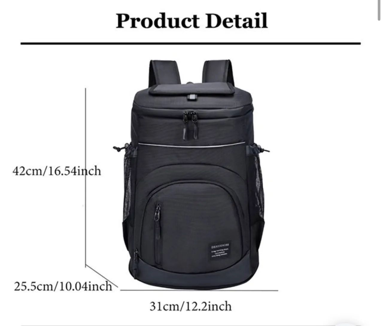 Mochila Térmica 33L - NOVA! Ideal para Praia, Camping, Carnaval, Piqueniques - Foto 6