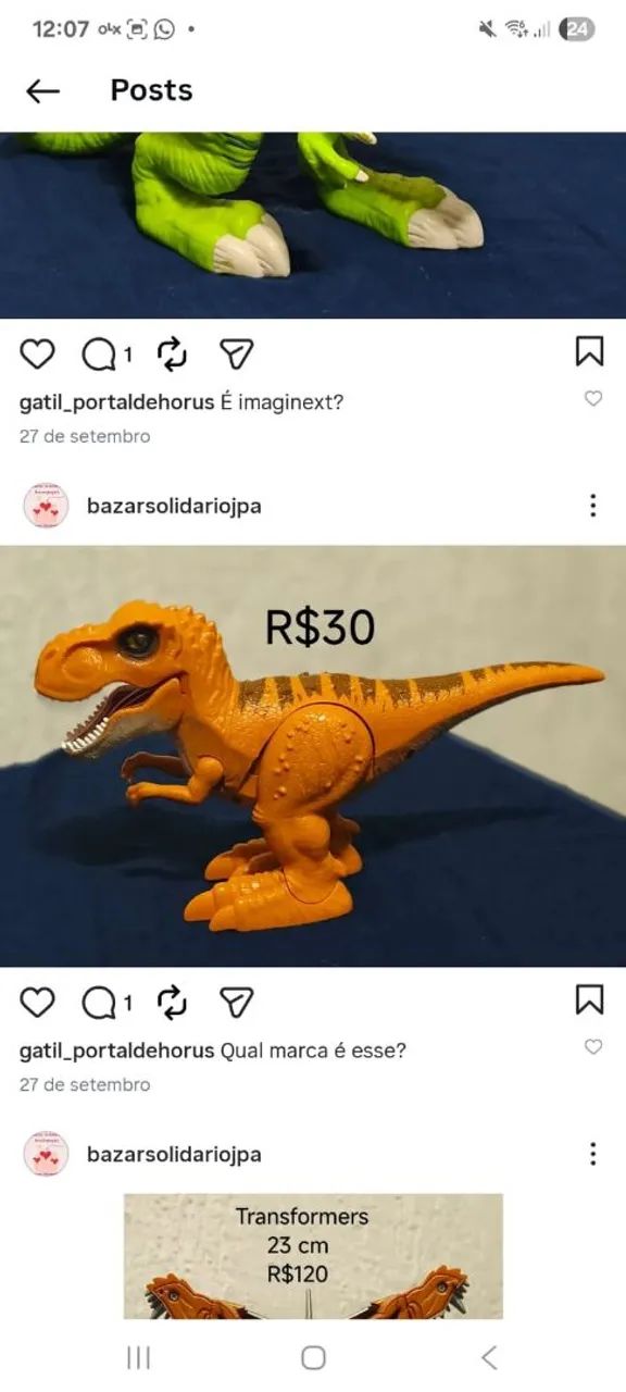 Kit com 4 dinossauros  - Foto 2