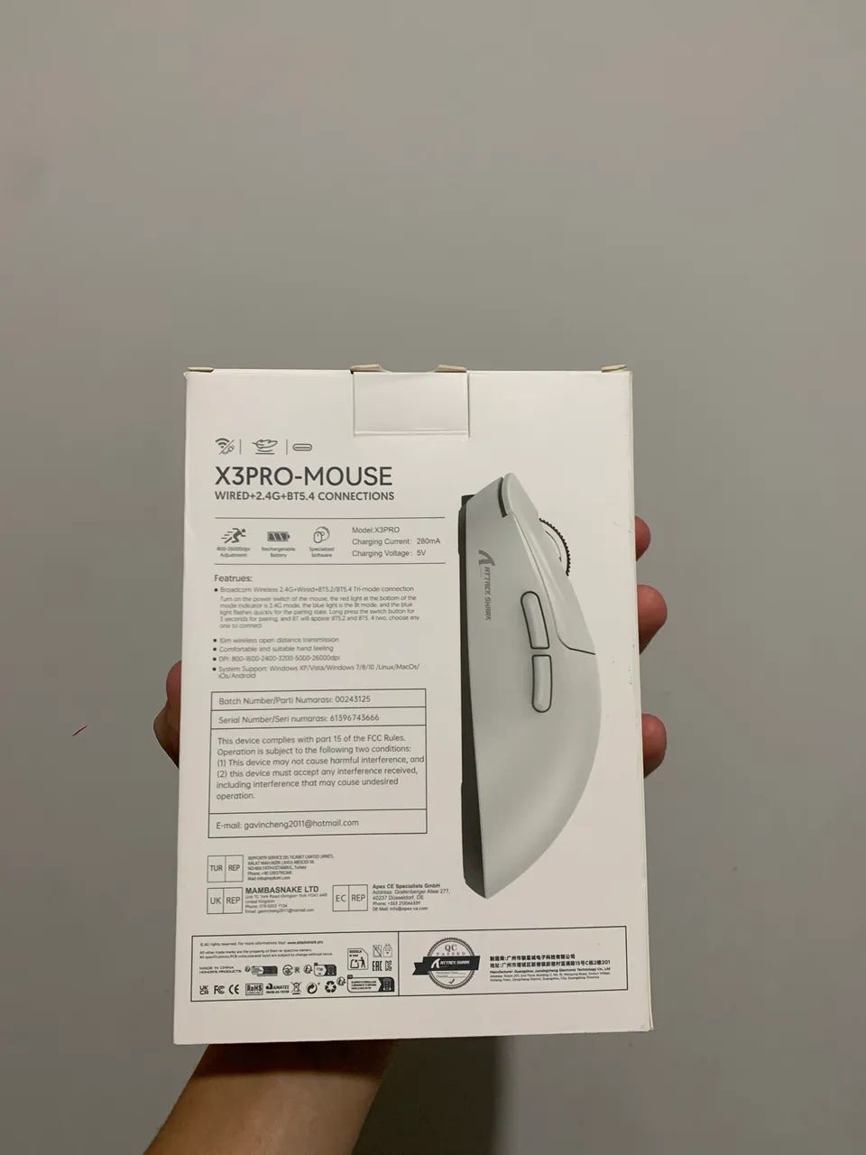 MOUSE ATTACK SHARK X3 PRO - Foto 2