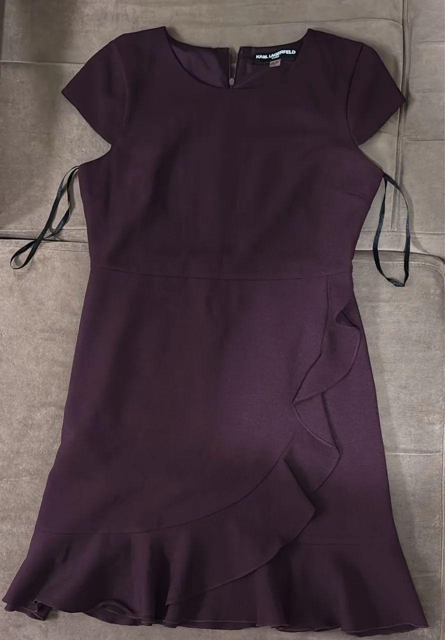Vestido Karl Lagerfeld Roxo Elegante - Foto 5