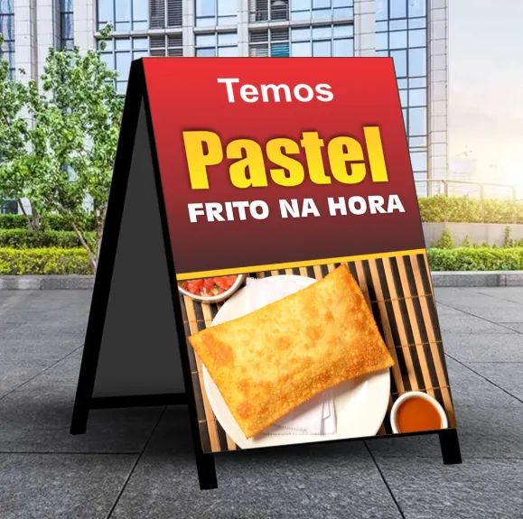 Placa Cavalete comercial 