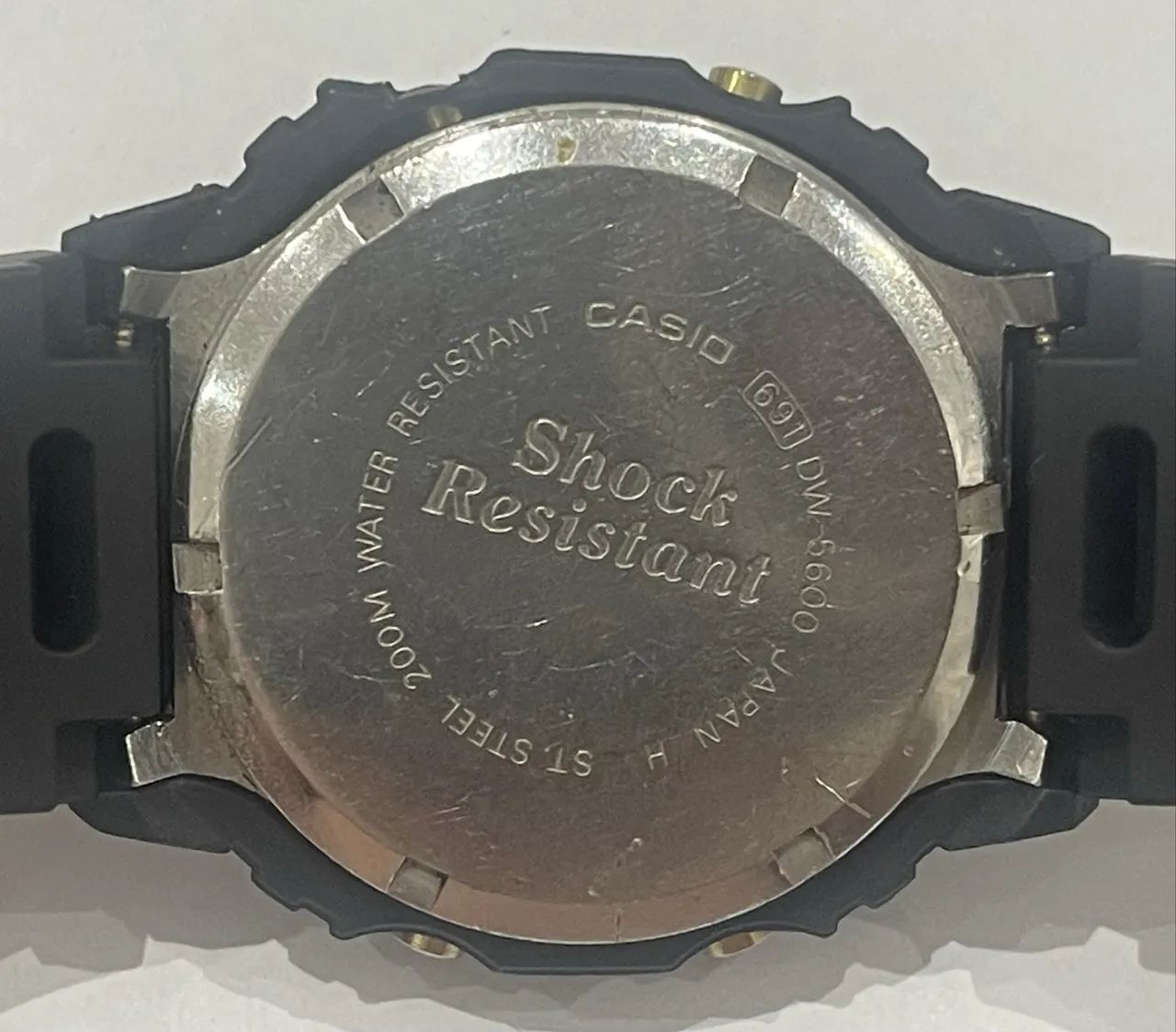 Casio G-Shock DW-5600 Módulo 691 WR200m Vintage Japan Fundo de rosca - Foto 3