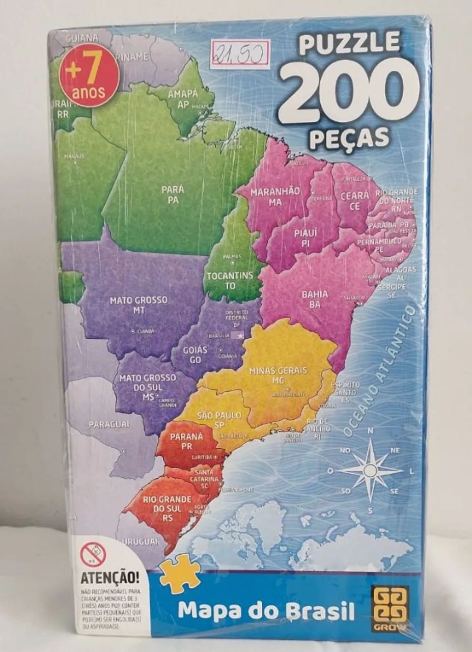 Quebra cabeça Mapa do Brasil