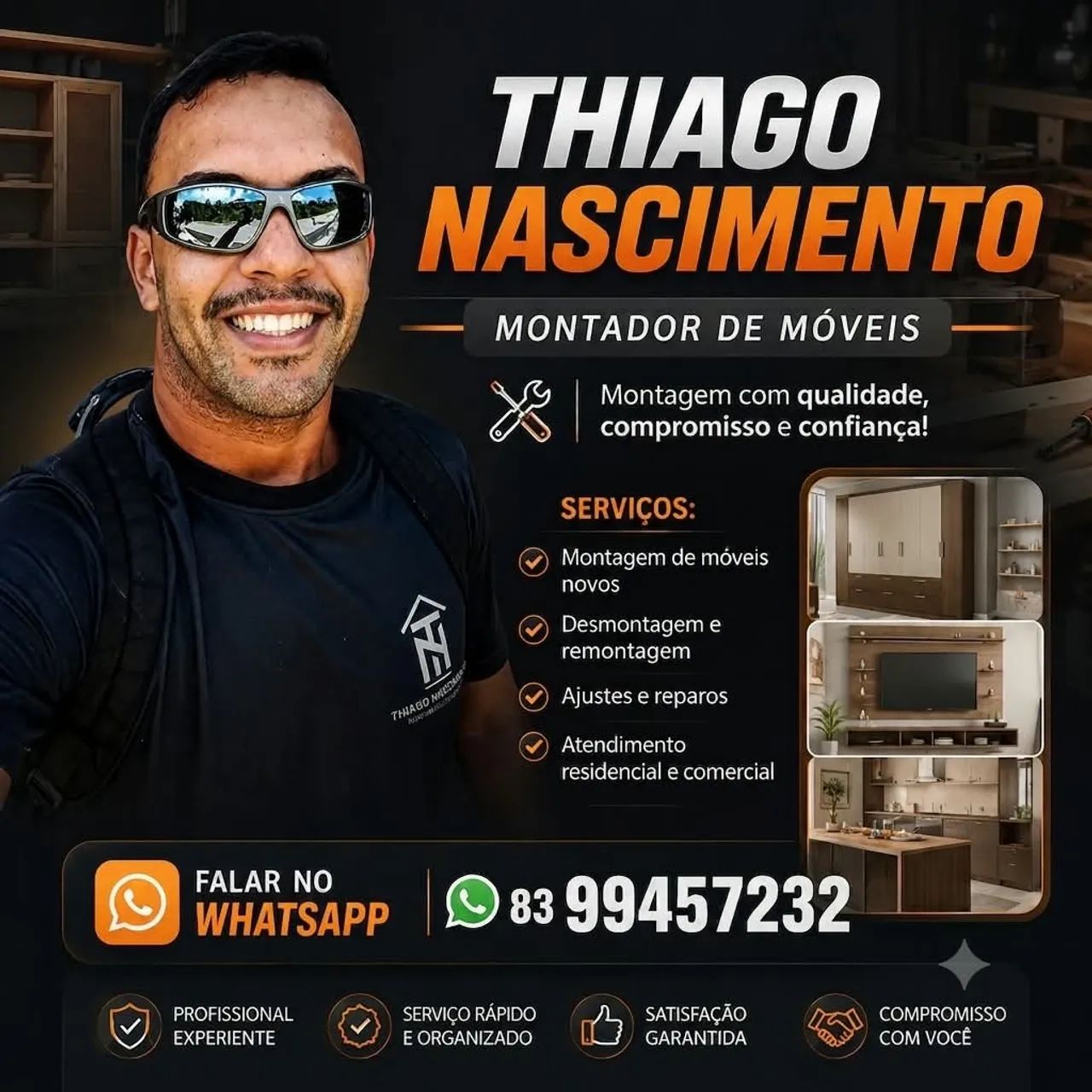 Montador de móveis *32 cabedelo/João Pessoa 
