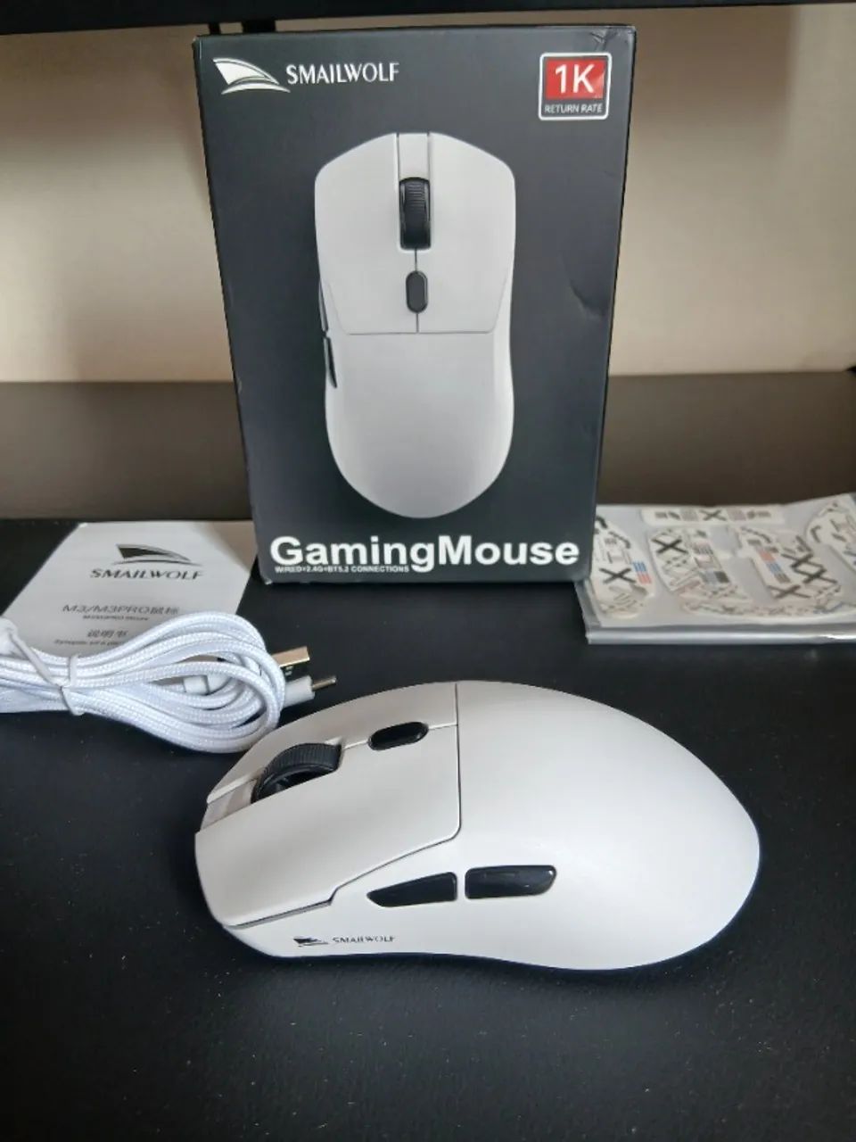 Mouse Gamer Sem Fio Smailwolf M3 Tri Mode - Foto 2