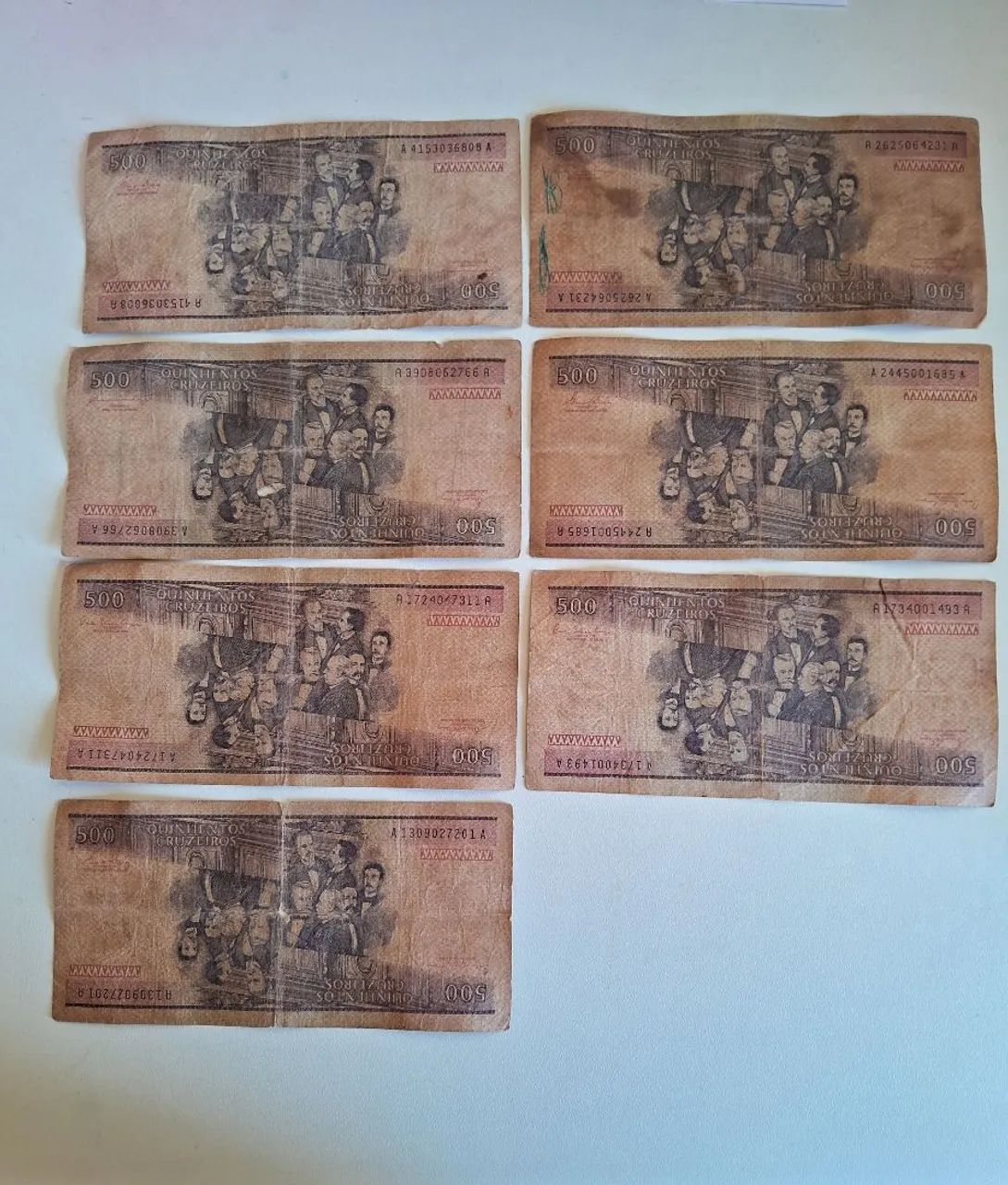 Cédula Usada de 500 Cruzeiros Marechal Deodoro da Fonseca - Foto 4