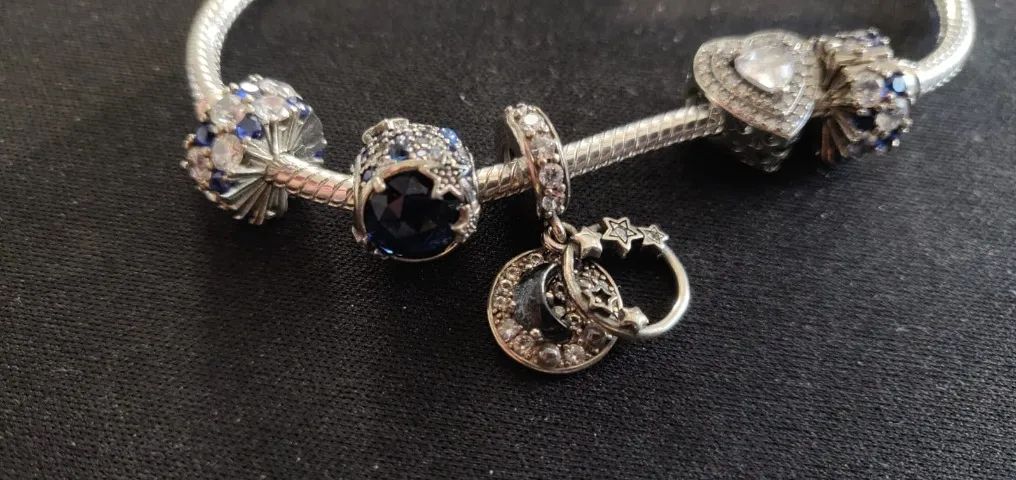 Pulseira Pandora + 3 Berloques - Foto 4
