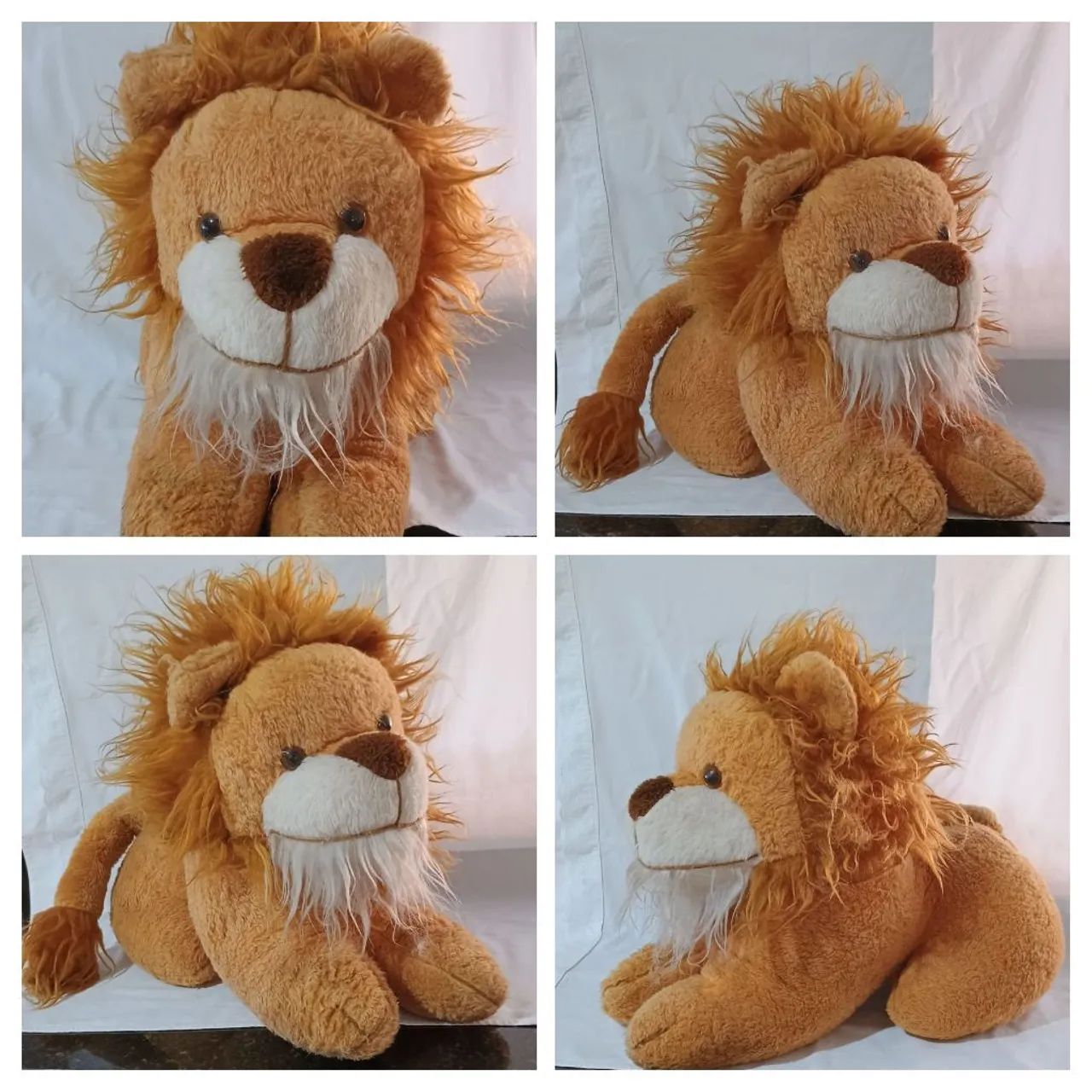 ANTIGOS PELÚCIAS*  lote com um Cachorro e um Leão grande 50 cm cada  - Foto 4