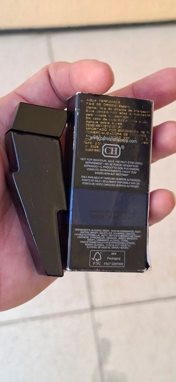 Bad Boy Elixir Carolina Herrera MINIATURA 8ML Original  - Foto 2