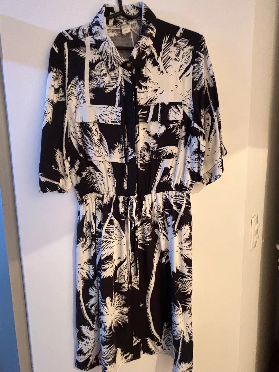 Vestido chemisie TAM M  marfino