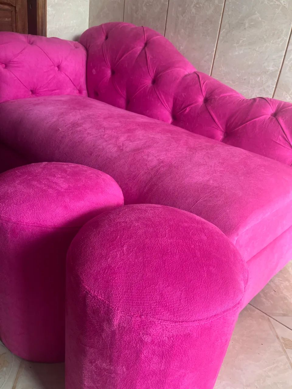 Sofá divã,rosa - Foto 2