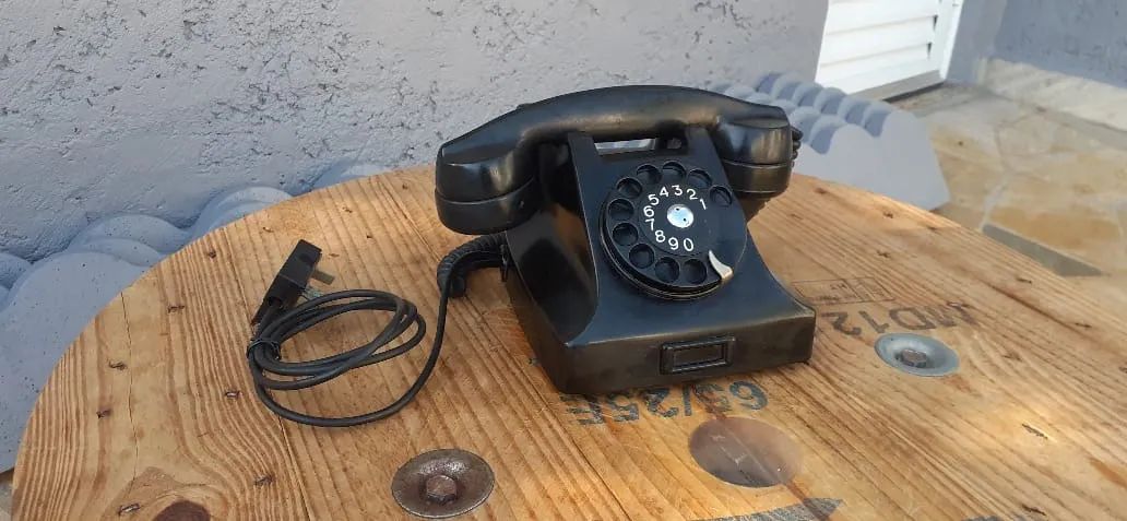 Telefone antigo de Baquelite anos 60 Ericsson a disco - Ítem de colecionador - Foto 6