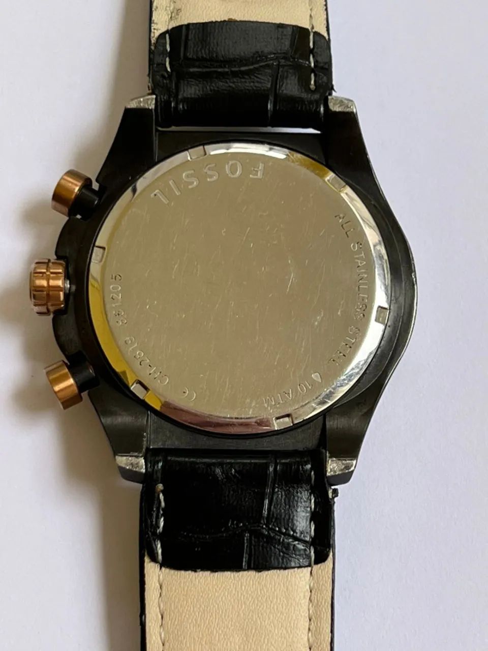 relogio fossil decker ouro rosé ch2819 - Foto 3