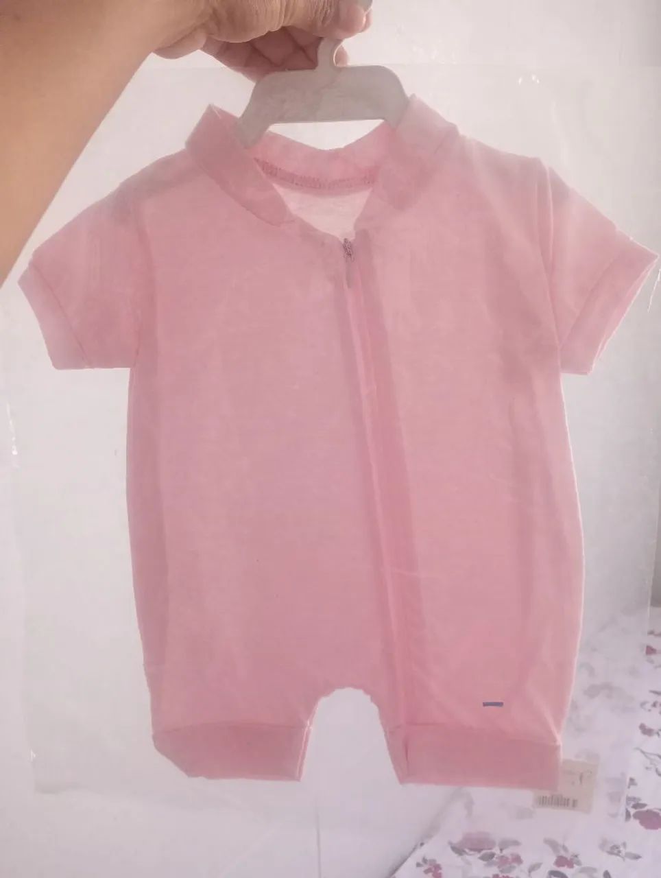 Macacão curto Rosa 