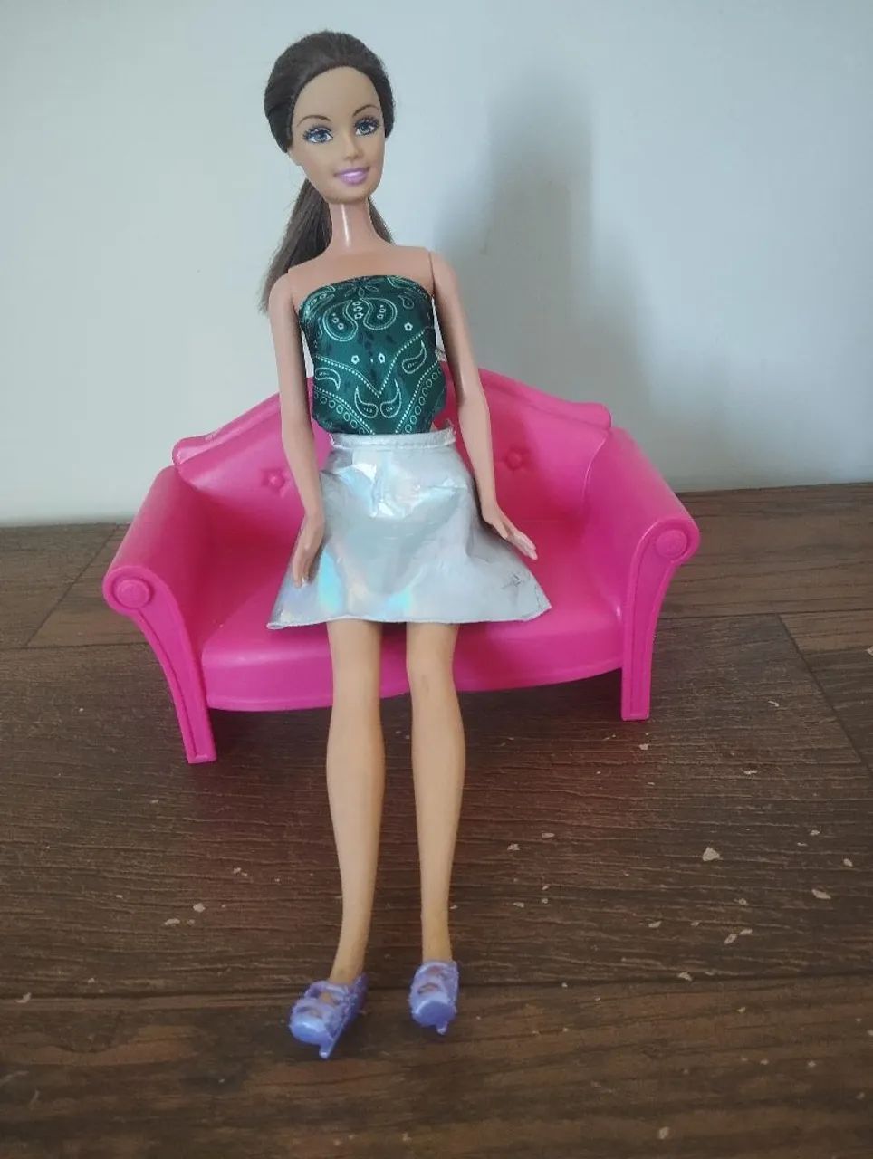  Barbie e Sofá Rosa Ano 2009 - Foto 2