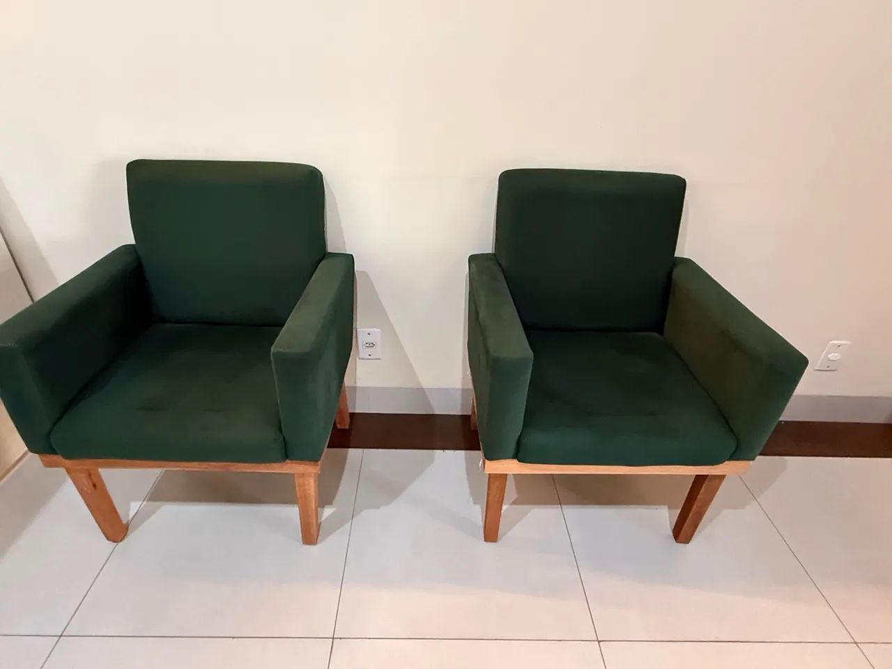 6 Poltrona decorativas verdes