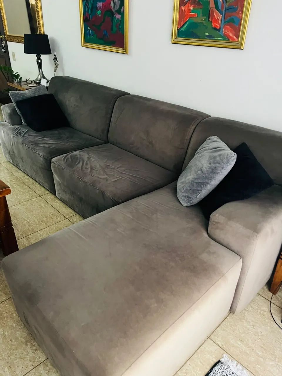 Sofá grande com chaise - Foto 3