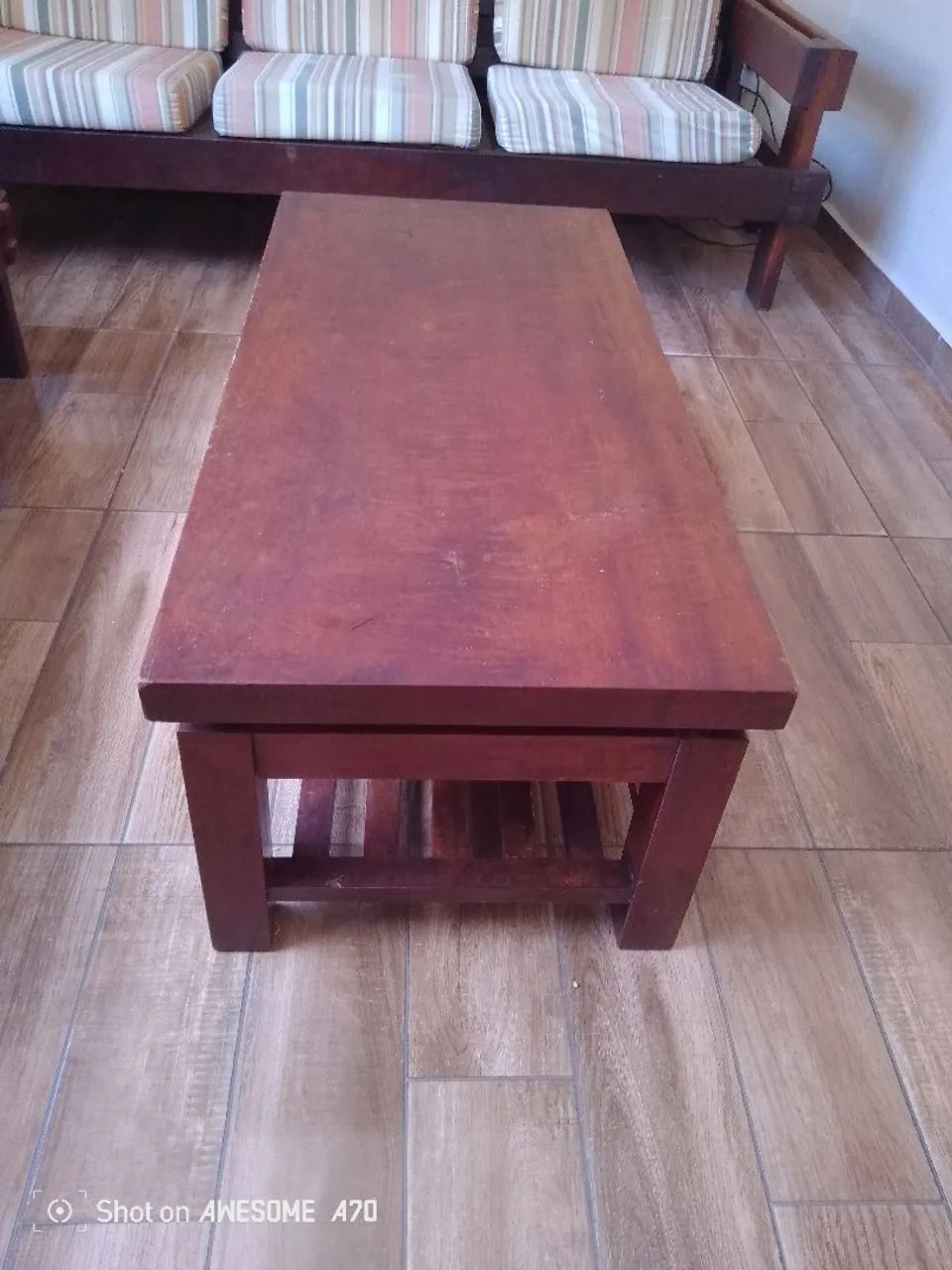 Conjunto de embuia 3 2 lugares  - Foto 4