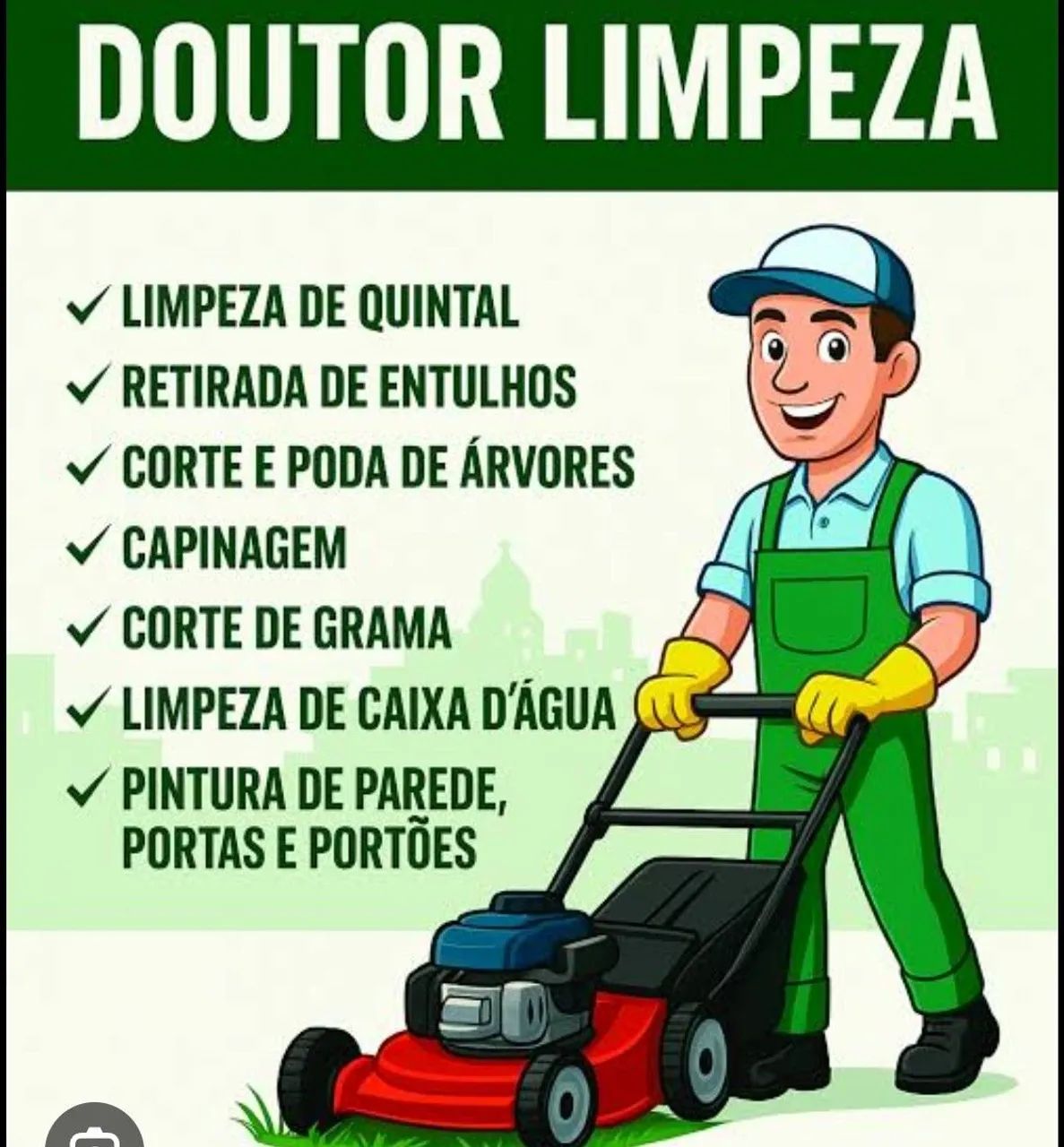 Limpeza em geral valor a combinar