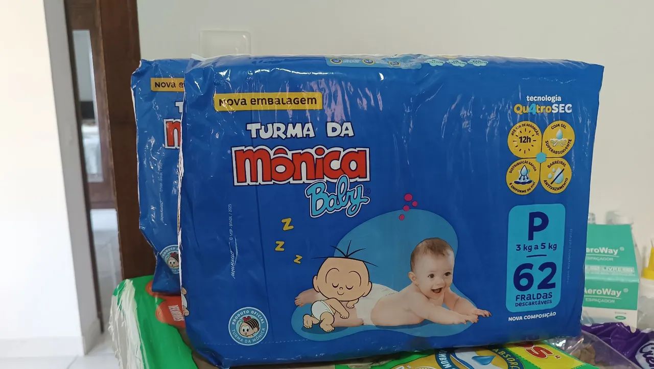 Fraldas P e M várias marcas  - Foto 3