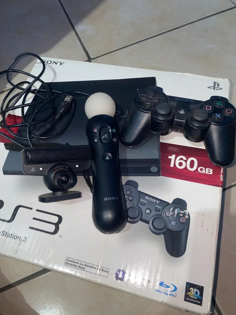 PlayStation 3 160GB com 8 jogos - Consoles de Vídeo Game - Parque