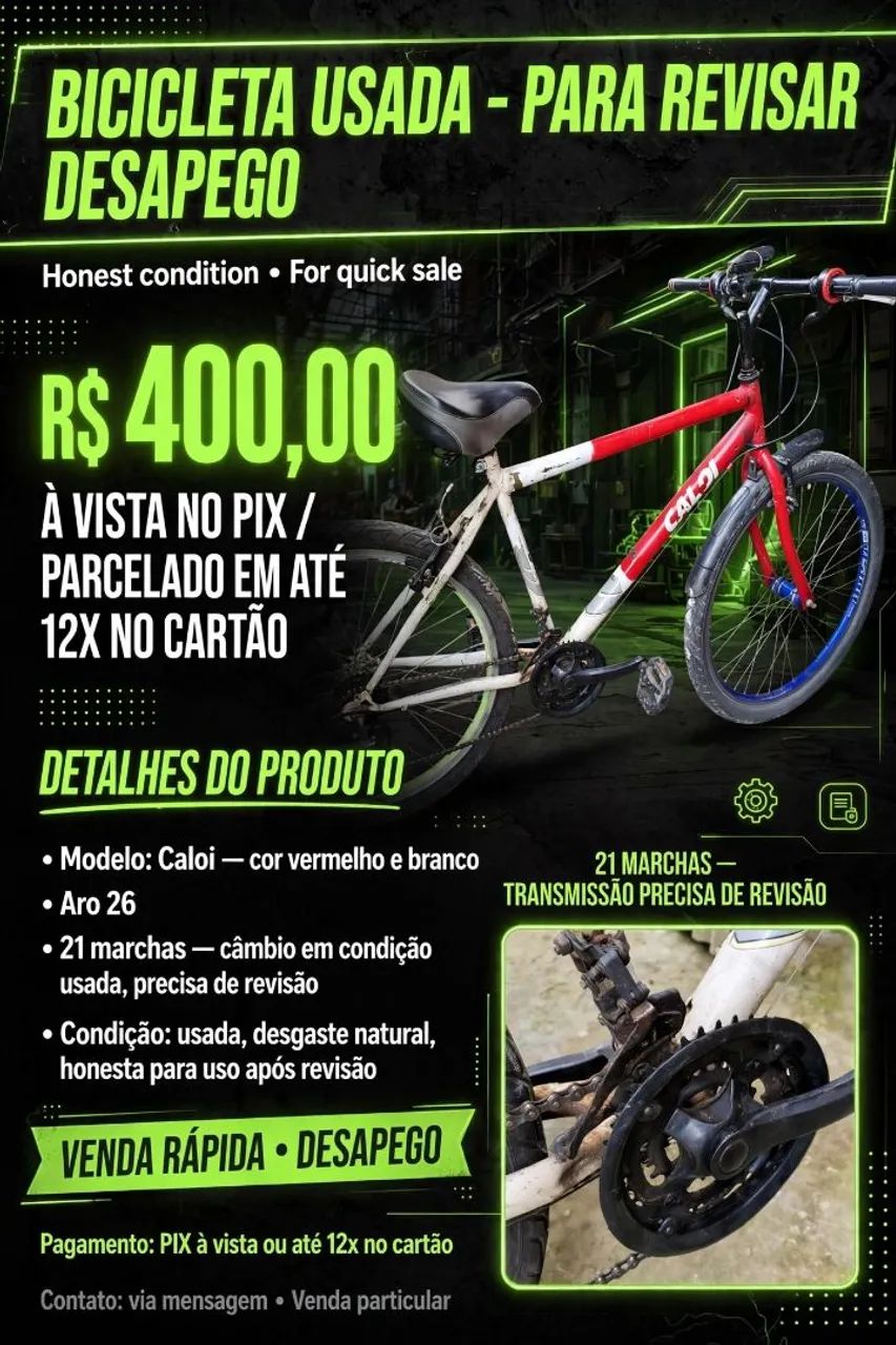 Bicicleta Caloi 