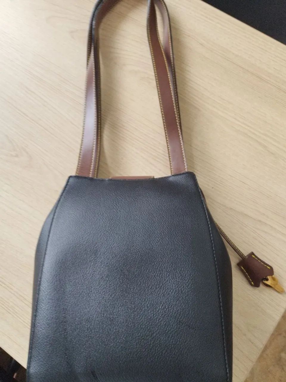 Bolsa VÍCTOR HUGO - com chave - vintage - NOVA  - Foto 4