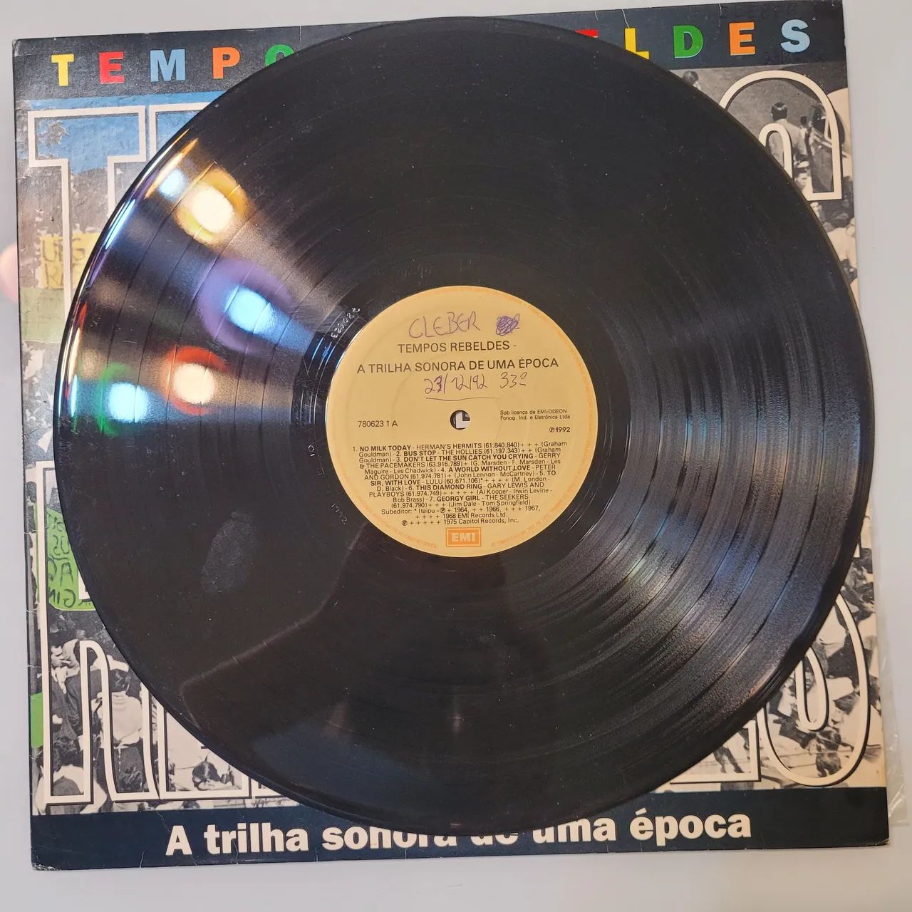 Disco de vinil Tempos Rebeldes ano 1992 - Foto 3