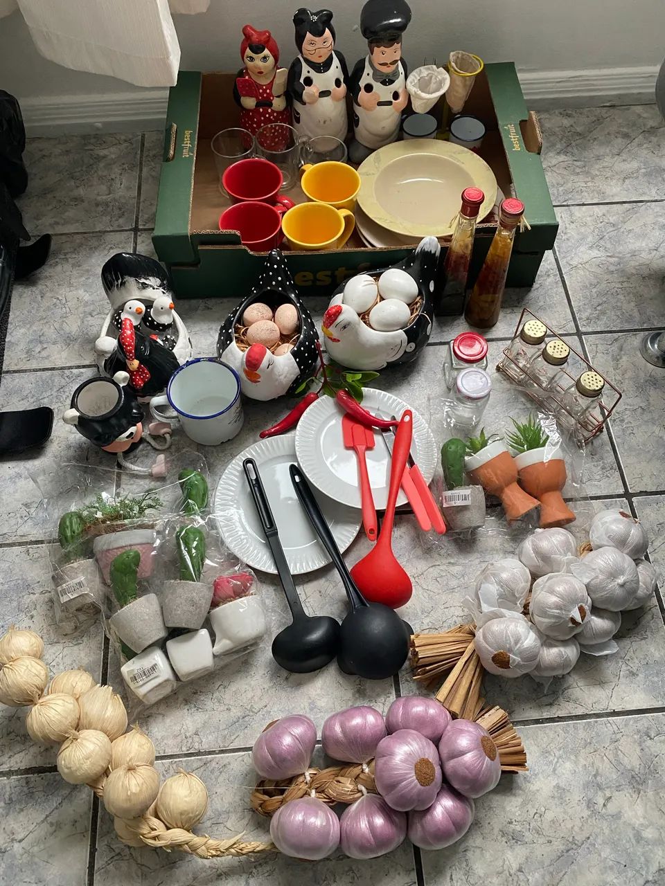 Lote decoração,utensílios e louças 