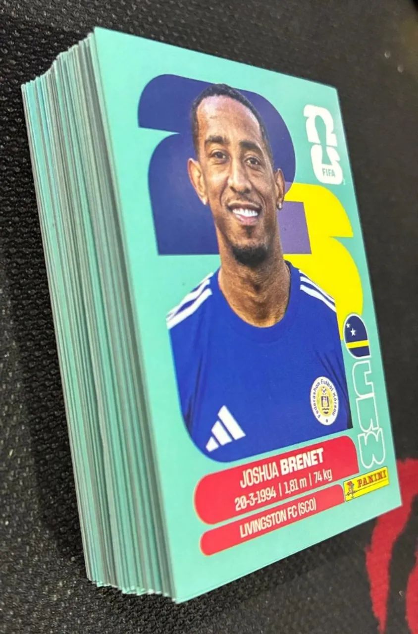 Kit com 100 Figurinhas Copa 2026 para colar sem repetição