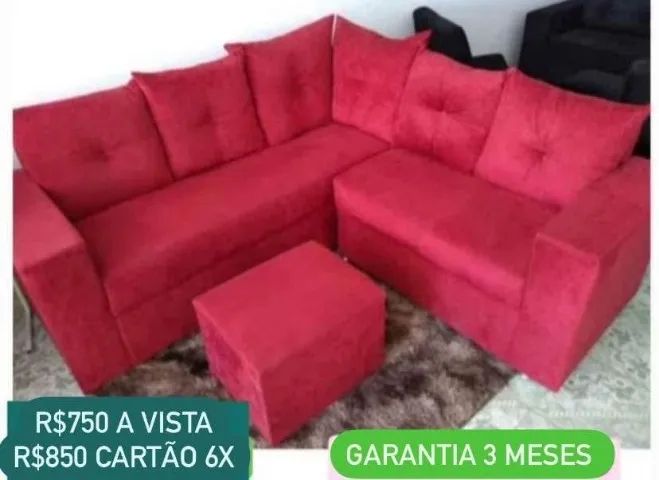 Promoção Sofá com Puff de Fábrica - Foto 3