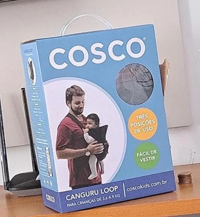 Cosco Kids, Canguru Loop, Cinza Claro - Foto 3