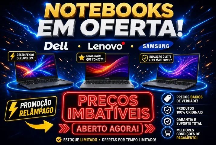 Notebooks Revisados com SSD | Vários Modelos Disponíveis | Campinas Região