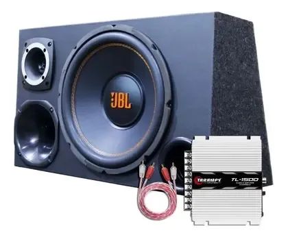 Caixa de som trio jbl com módulo
